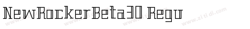 NewRockerBeta30 Regu字体转换